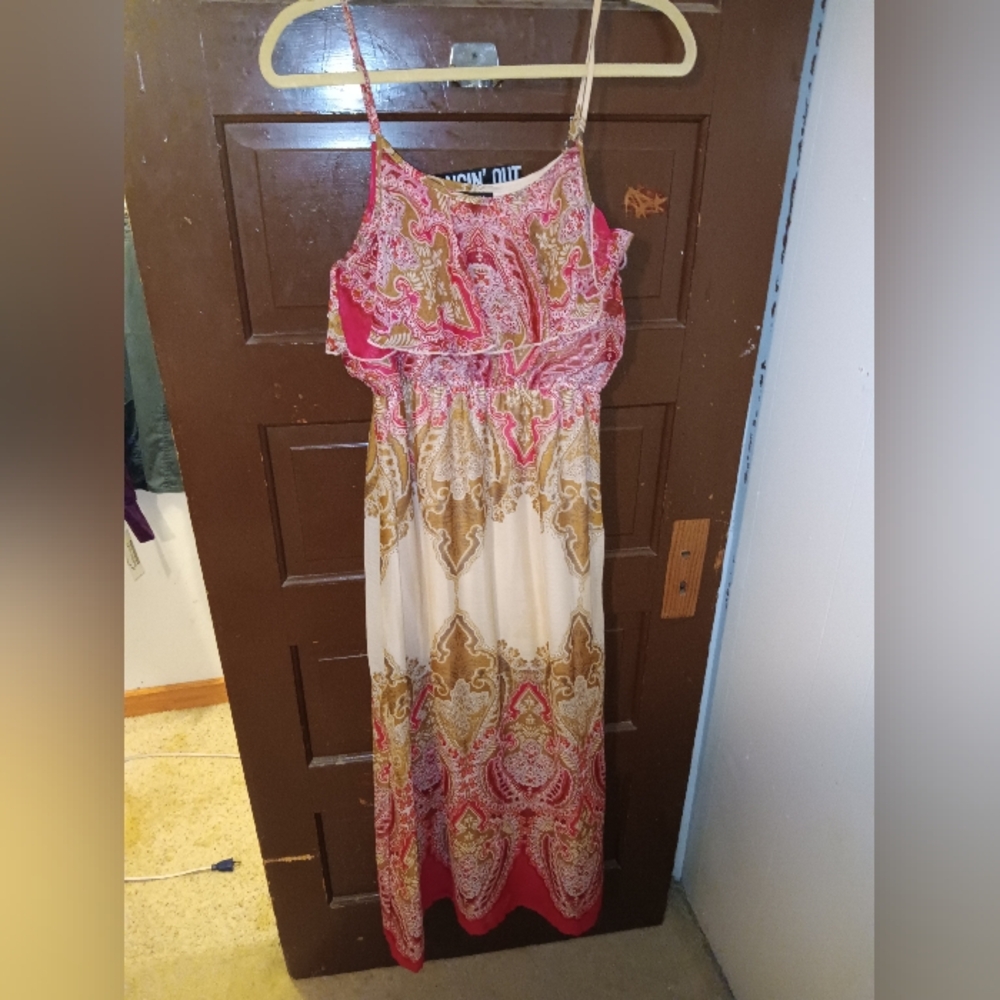 EUC Rue21 Bohemian Flowy Summer Maxi Dress